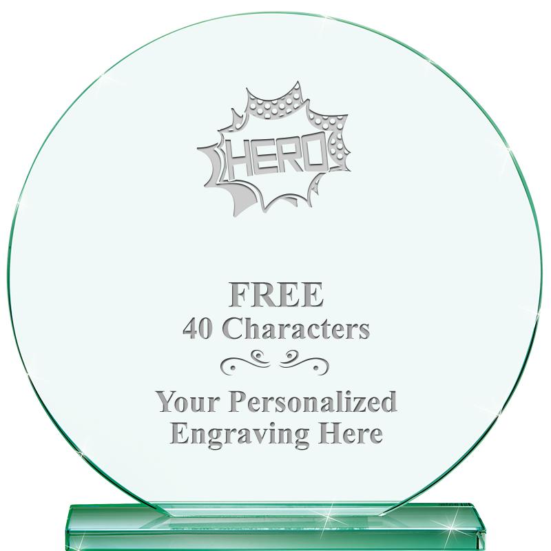 6.25" JADE GLOBE CRYSTAL