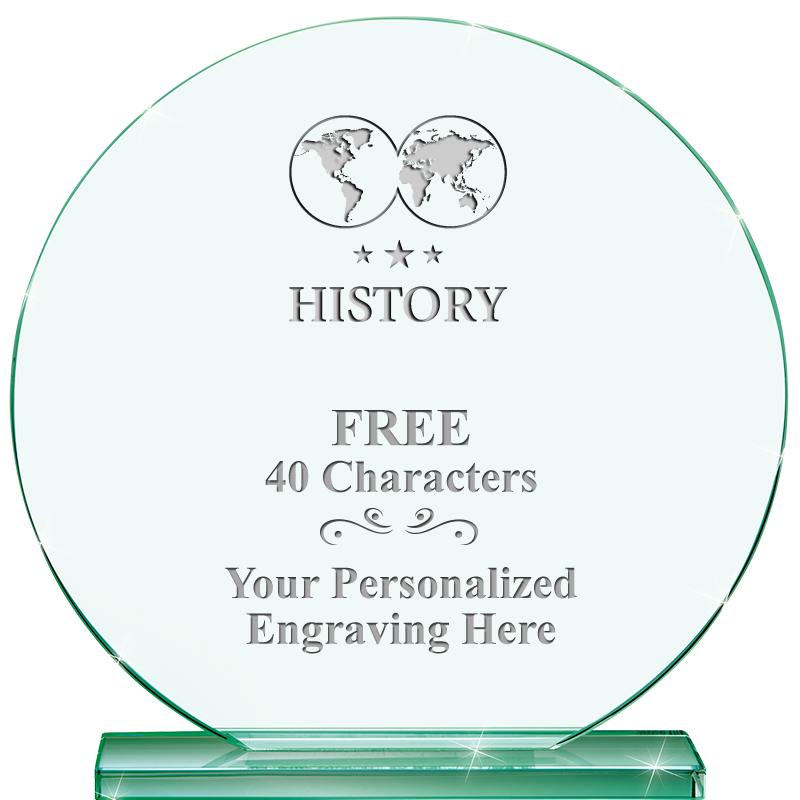 6.25" JADE GLOBE CRYSTAL