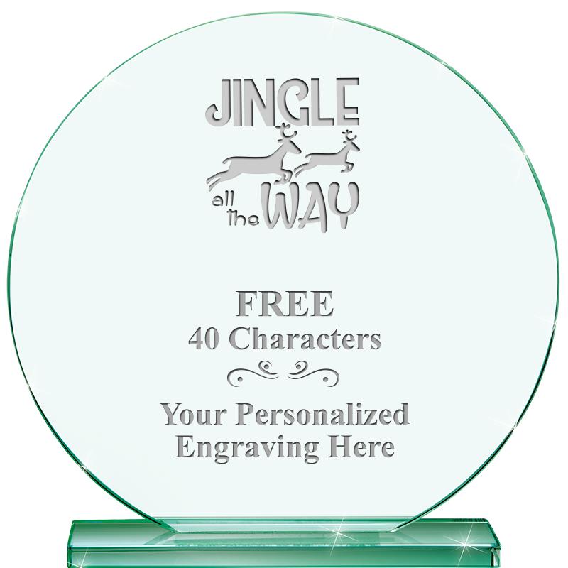 6.25" JADE GLOBE CRYSTAL