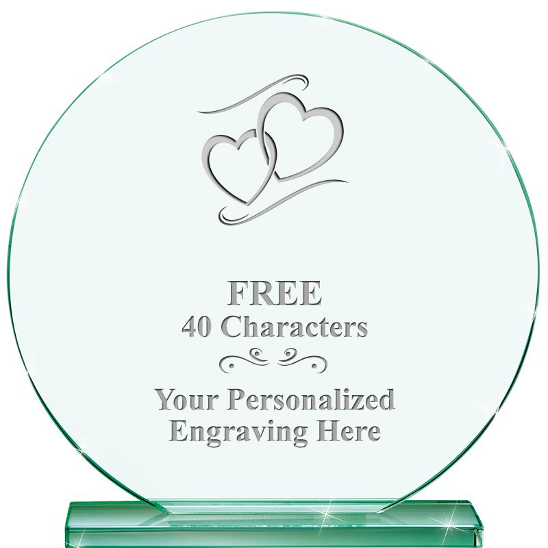 6.25" JADE GLOBE CRYSTAL