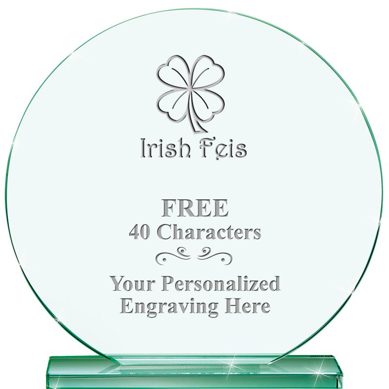 6.25" JADE GLOBE CRYSTAL