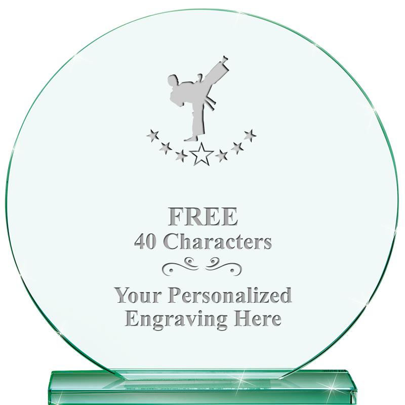 6.25" JADE GLOBE CRYSTAL