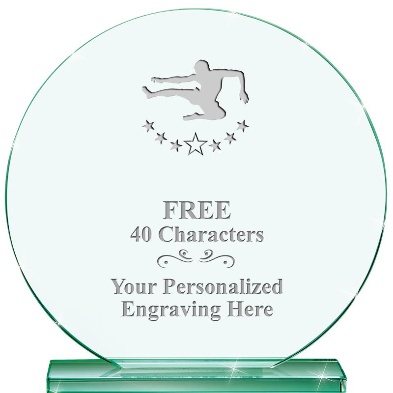 6.25" JADE GLOBE CRYSTAL