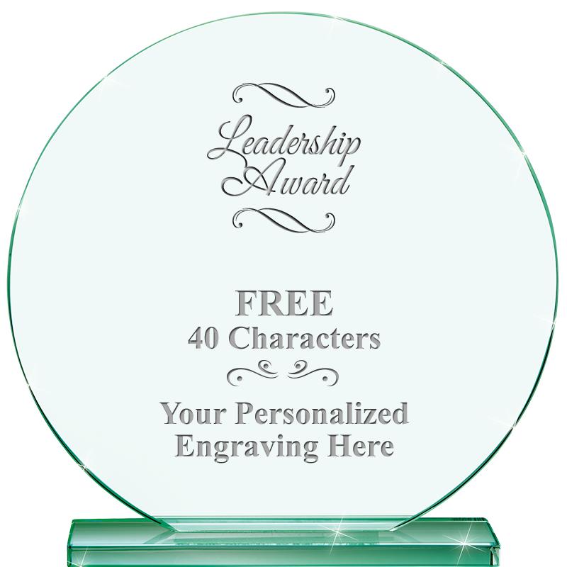 6.25" JADE GLOBE CRYSTAL