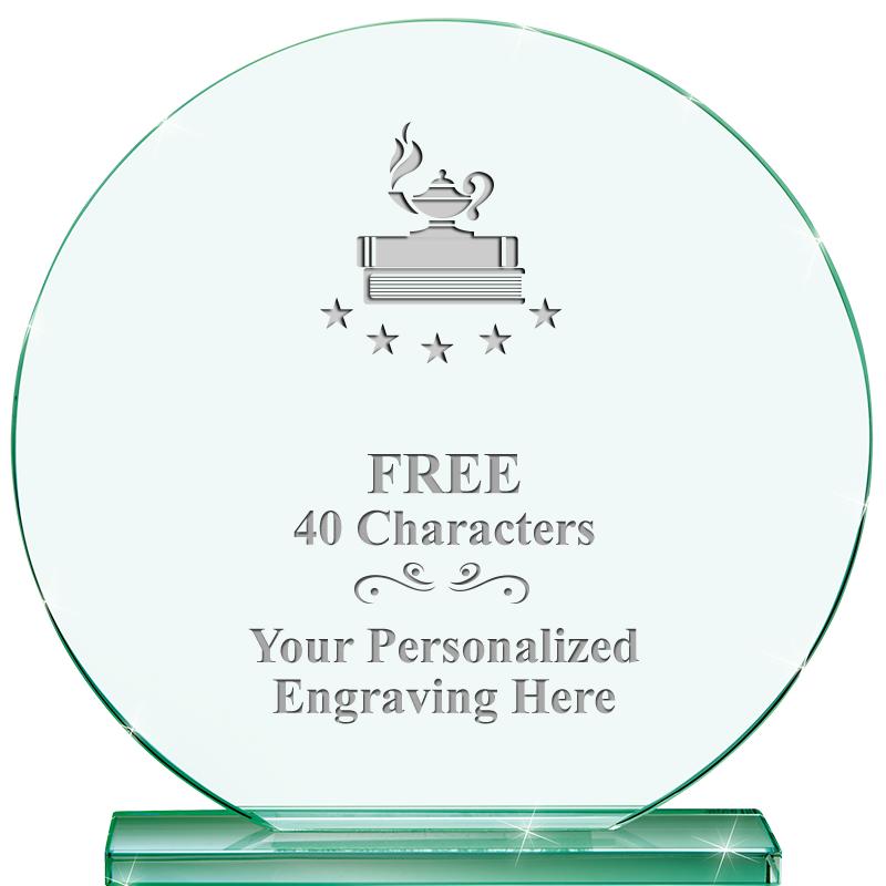 6.25" JADE GLOBE CRYSTAL