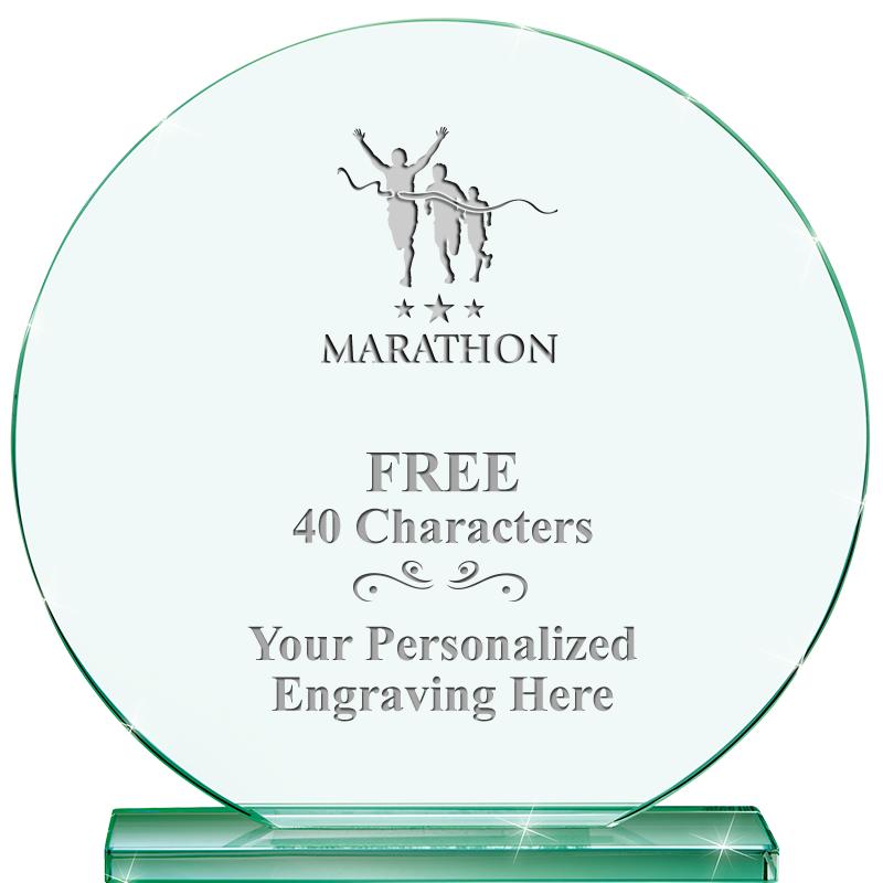 6.25" JADE GLOBE CRYSTAL