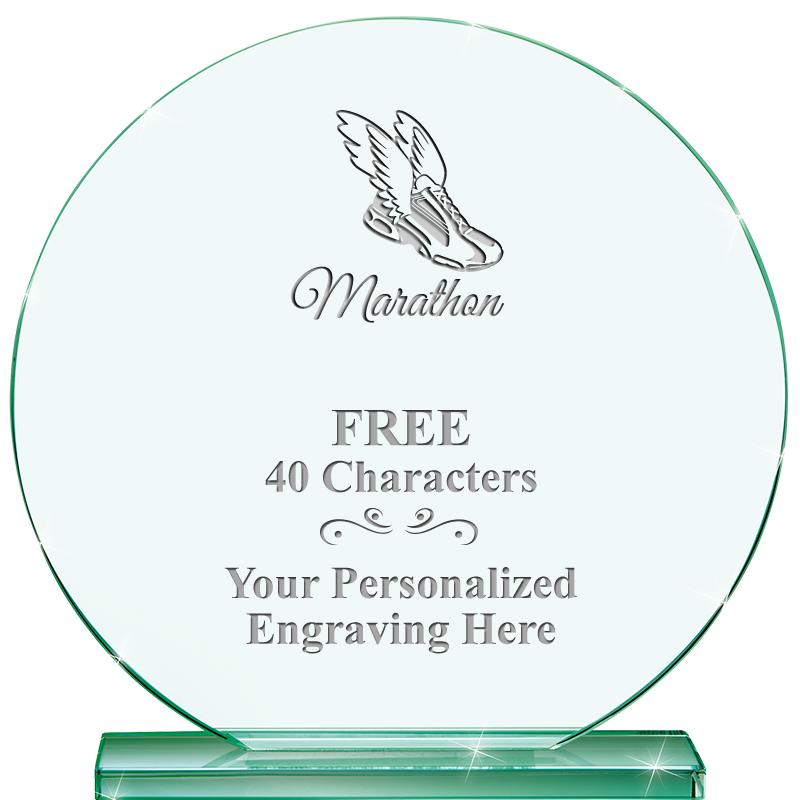 6.25" JADE GLOBE CRYSTAL