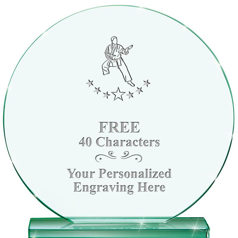 6.25" JADE GLOBE CRYSTAL