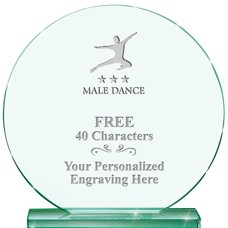 6.25" JADE GLOBE CRYSTAL