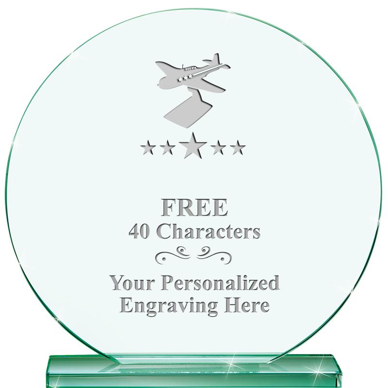 6.25" JADE GLOBE CRYSTAL