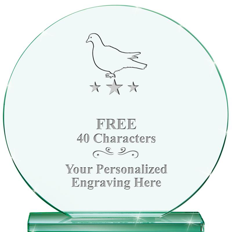 6.25" JADE GLOBE CRYSTAL