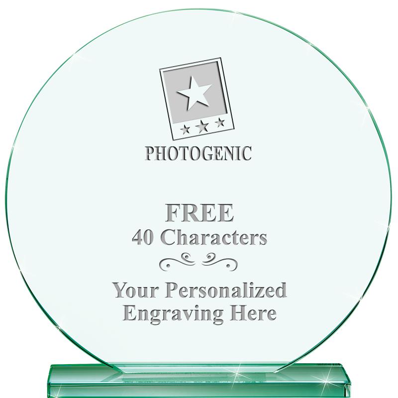 6.25" JADE GLOBE CRYSTAL