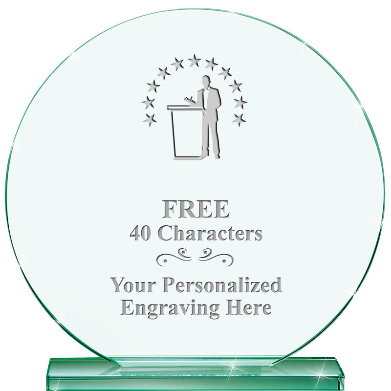 6.25" JADE GLOBE CRYSTAL