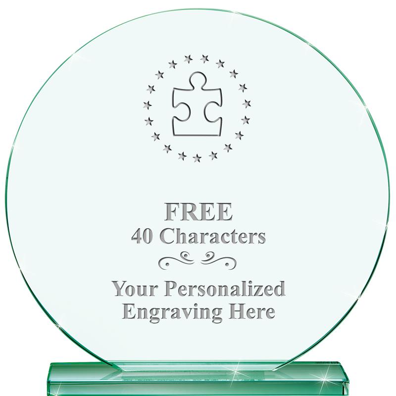 6.25" JADE GLOBE CRYSTAL