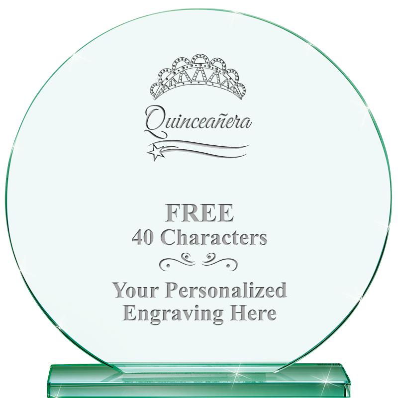 6.25" JADE GLOBE CRYSTAL