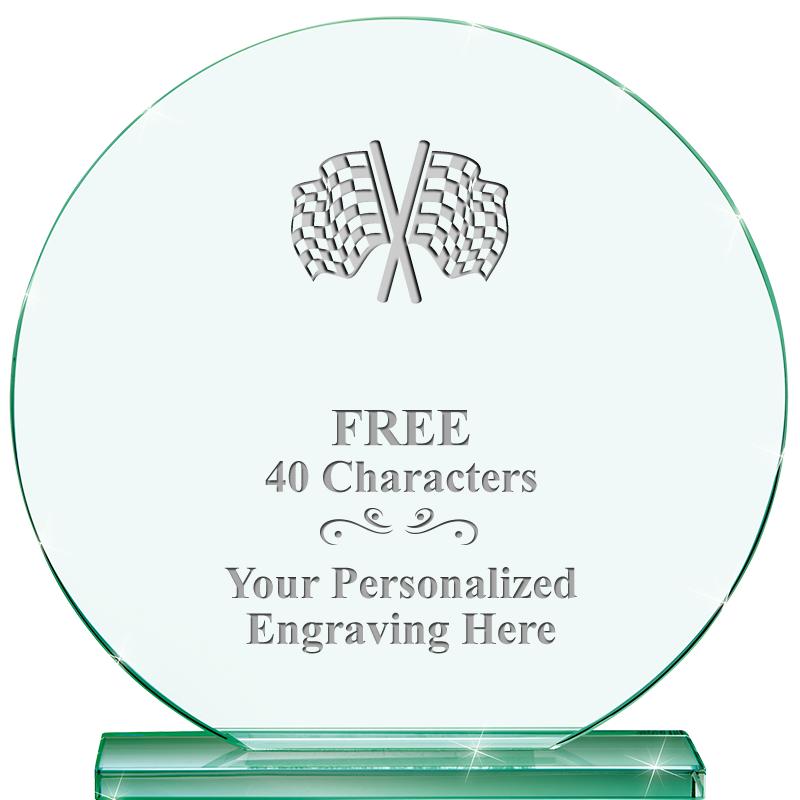 6.25" JADE GLOBE CRYSTAL