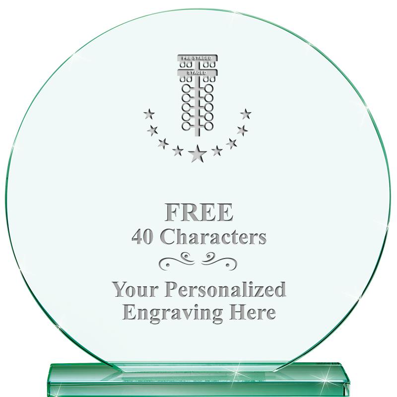 6.25" JADE GLOBE CRYSTAL