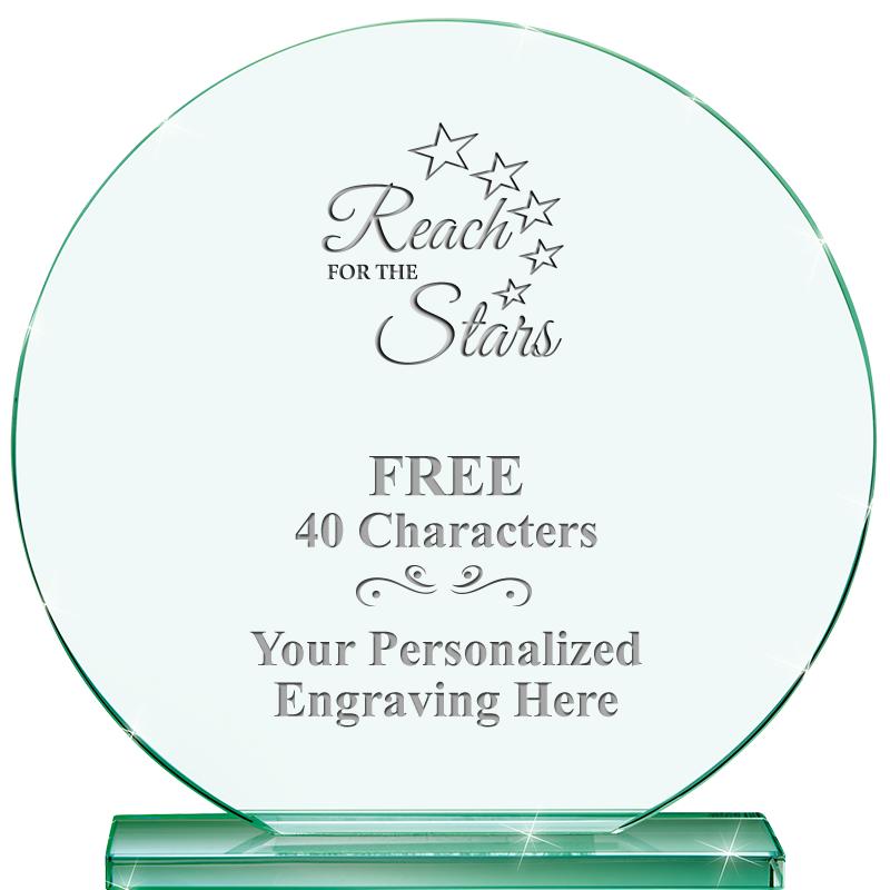 6.25" JADE GLOBE CRYSTAL