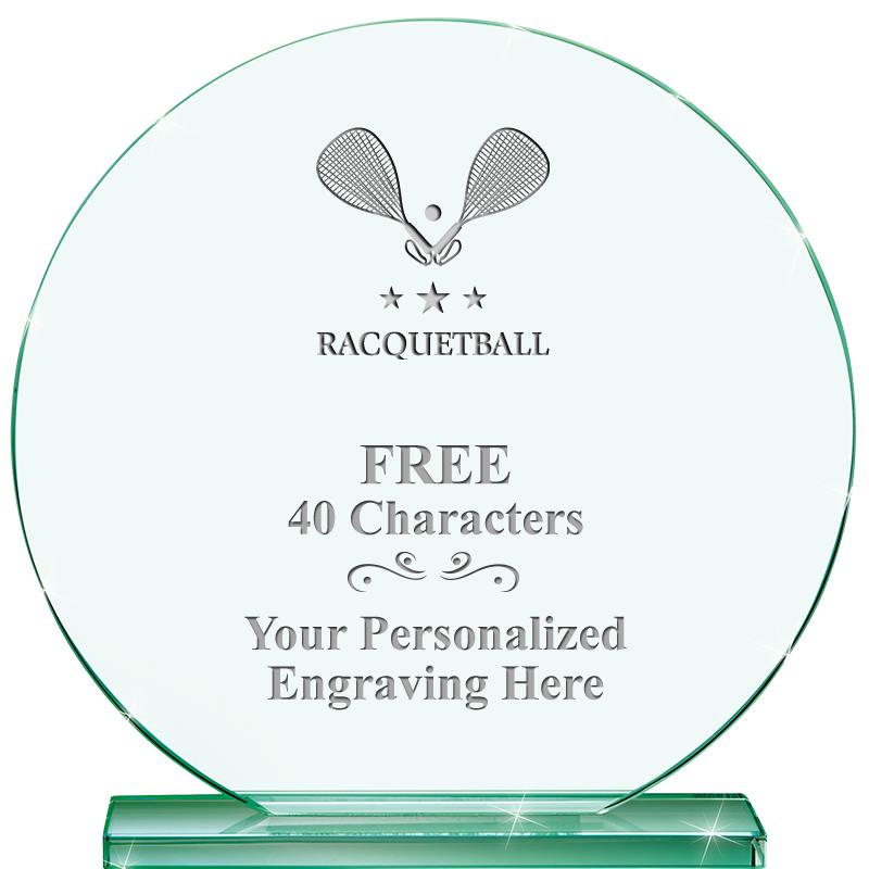 6.25" JADE GLOBE CRYSTAL