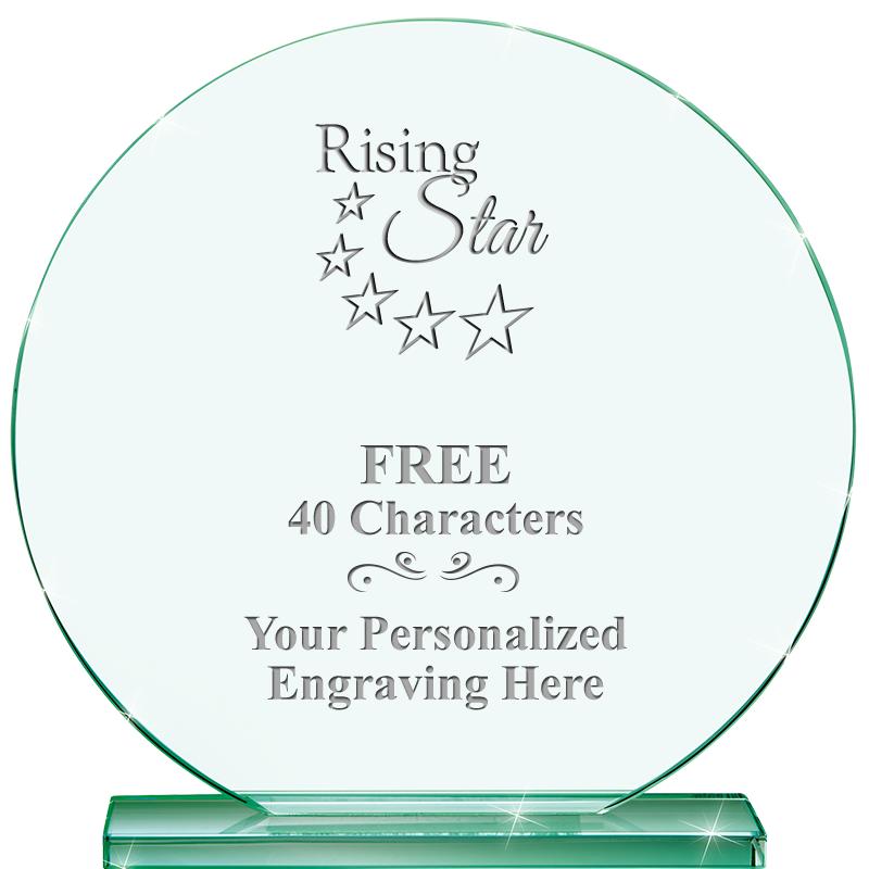 6.25" JADE GLOBE CRYSTAL