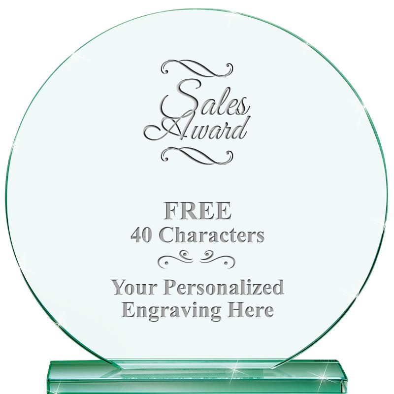 6.25" JADE GLOBE CRYSTAL