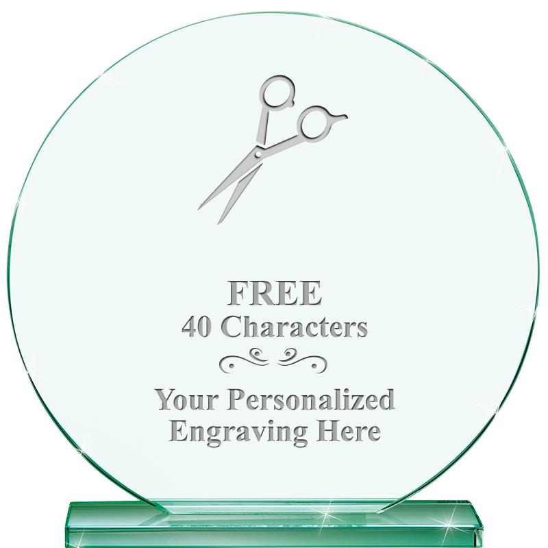 6.25" JADE GLOBE CRYSTAL