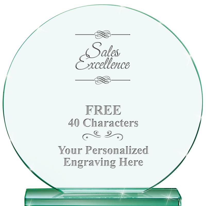 6.25" JADE GLOBE CRYSTAL