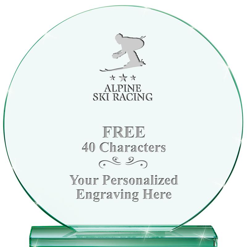 6.25" JADE GLOBE CRYSTAL