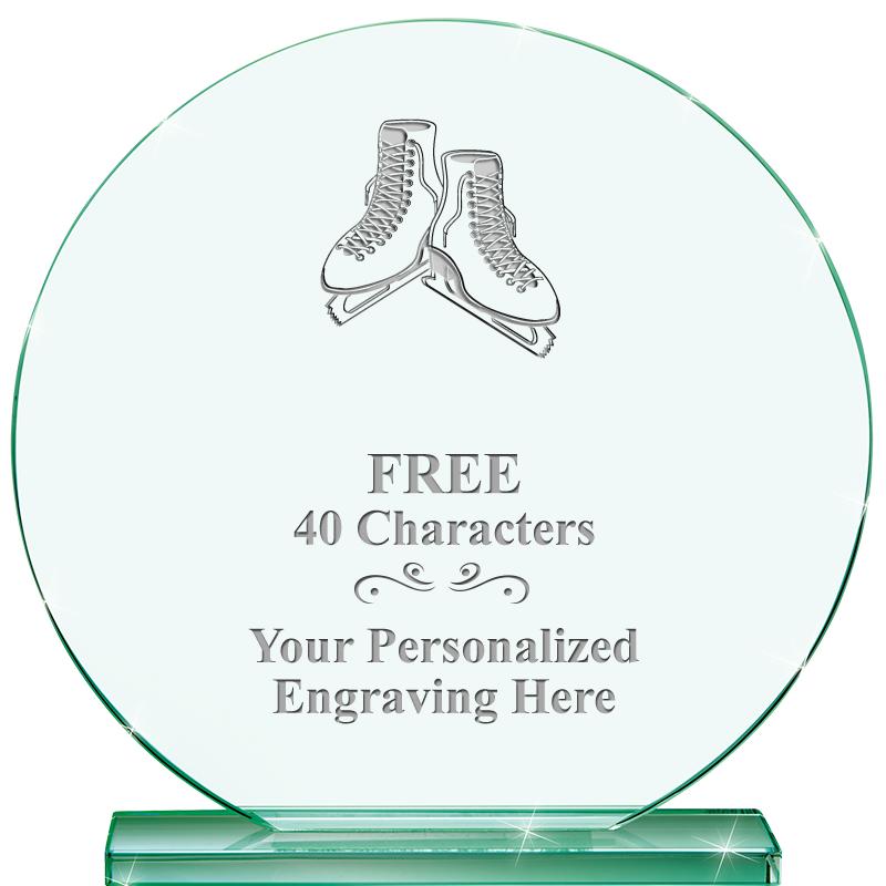 6.25" JADE GLOBE CRYSTAL