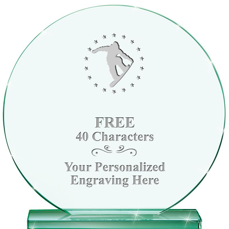 6.25" JADE GLOBE CRYSTAL