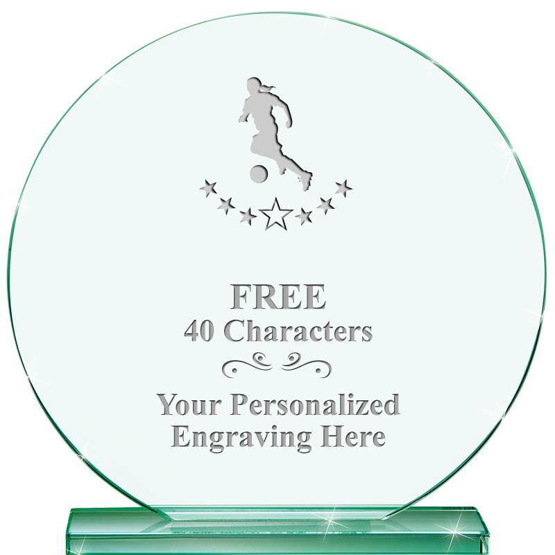 6.25" JADE GLOBE CRYSTAL