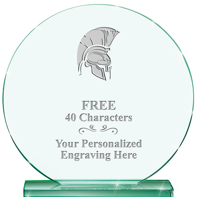 6.25" JADE GLOBE CRYSTAL