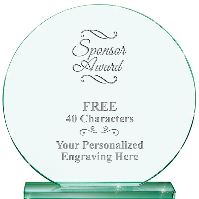 6.25" JADE GLOBE CRYSTAL