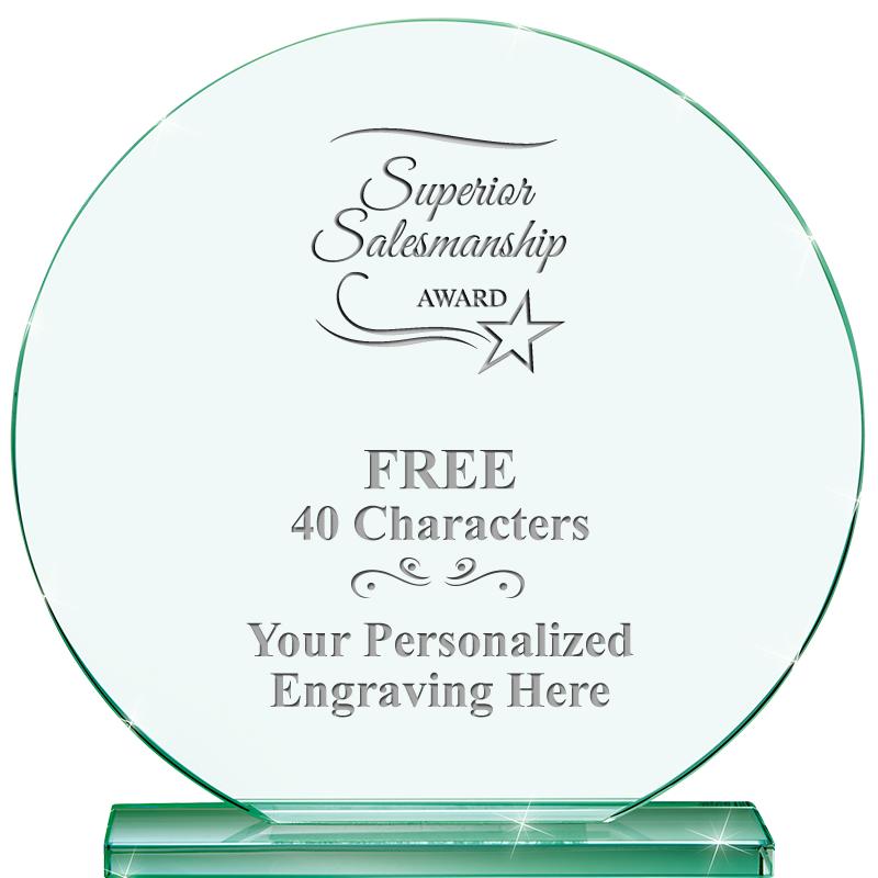 6.25" JADE GLOBE CRYSTAL