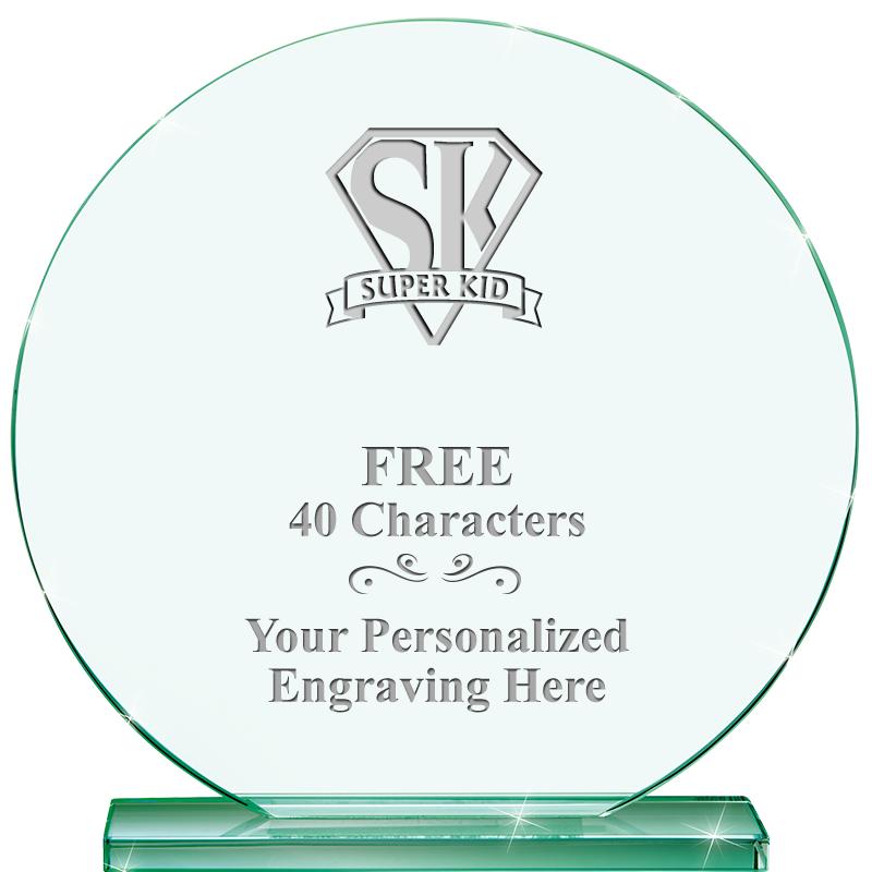 6.25" JADE GLOBE CRYSTAL