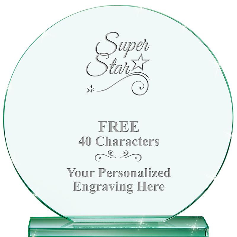 6.25" JADE GLOBE CRYSTAL