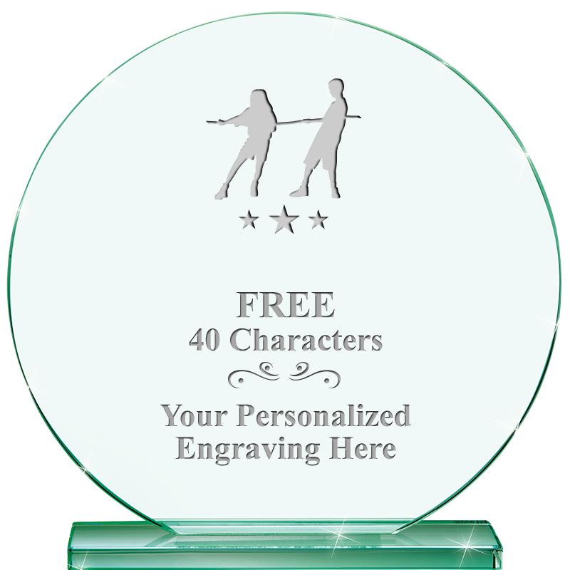 6.25" JADE GLOBE CRYSTAL