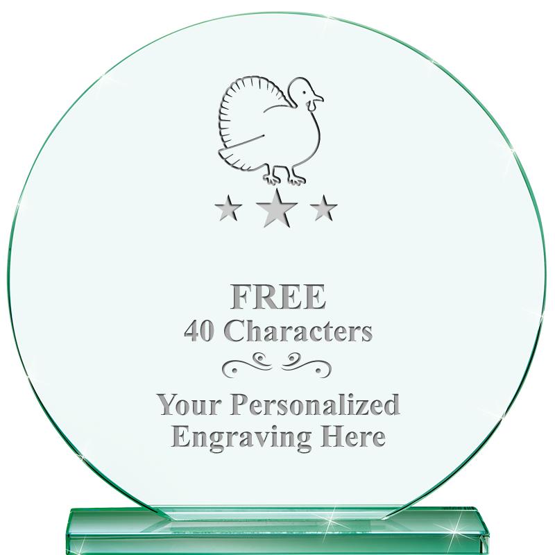 6.25" JADE GLOBE CRYSTAL