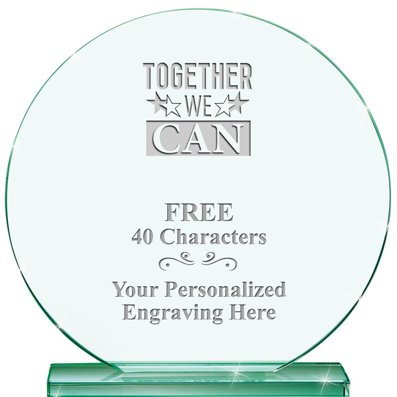 6.25" JADE GLOBE CRYSTAL