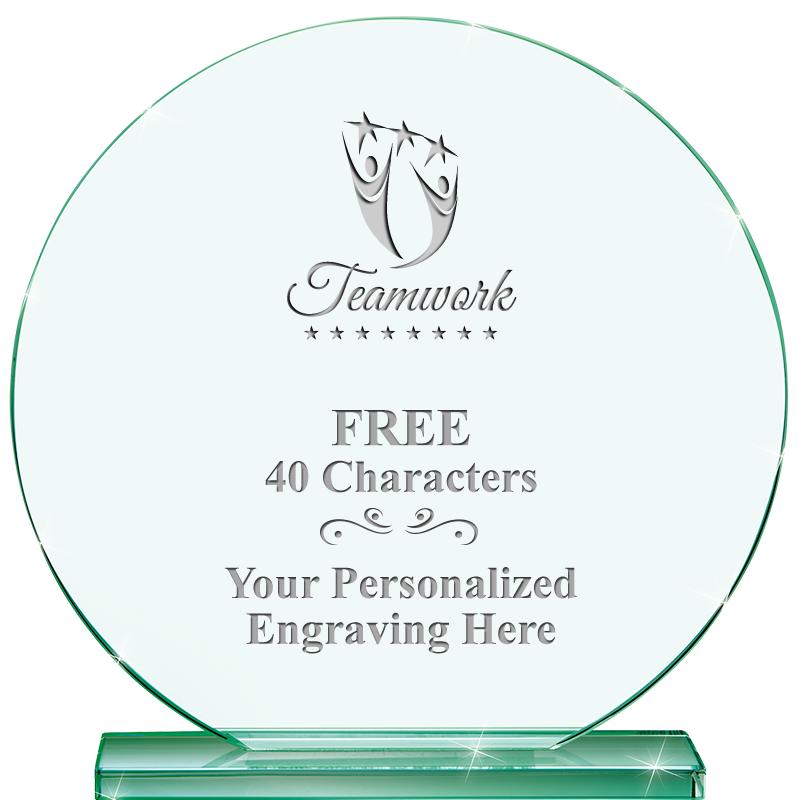 6.25" JADE GLOBE CRYSTAL