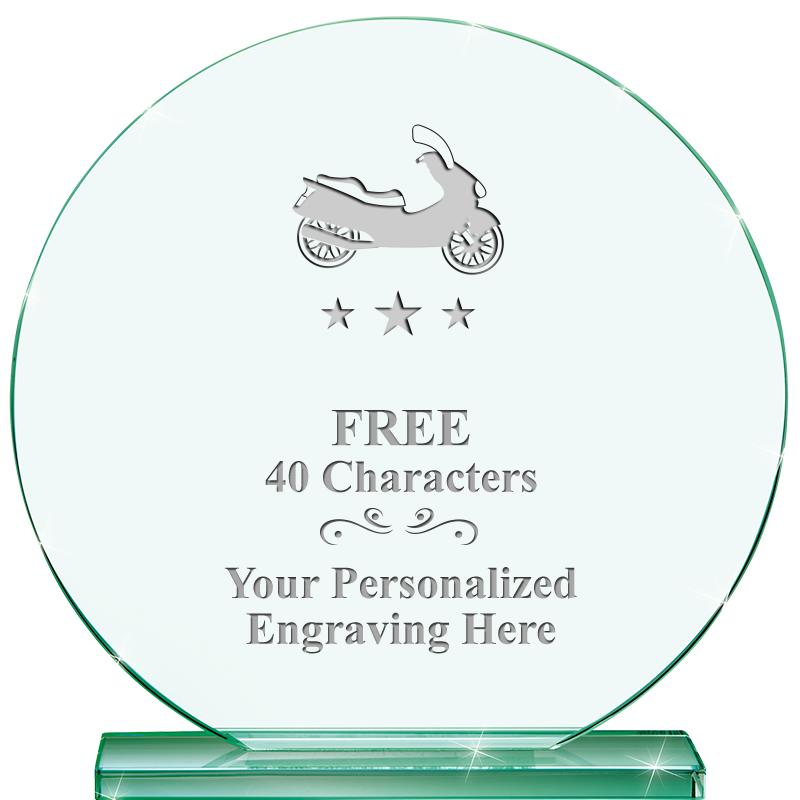 6.25" JADE GLOBE CRYSTAL