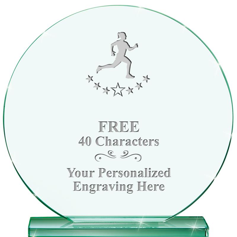 6.25" JADE GLOBE CRYSTAL