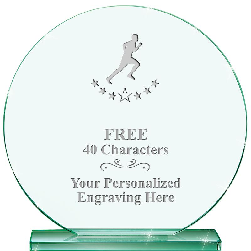 6.25" JADE GLOBE CRYSTAL