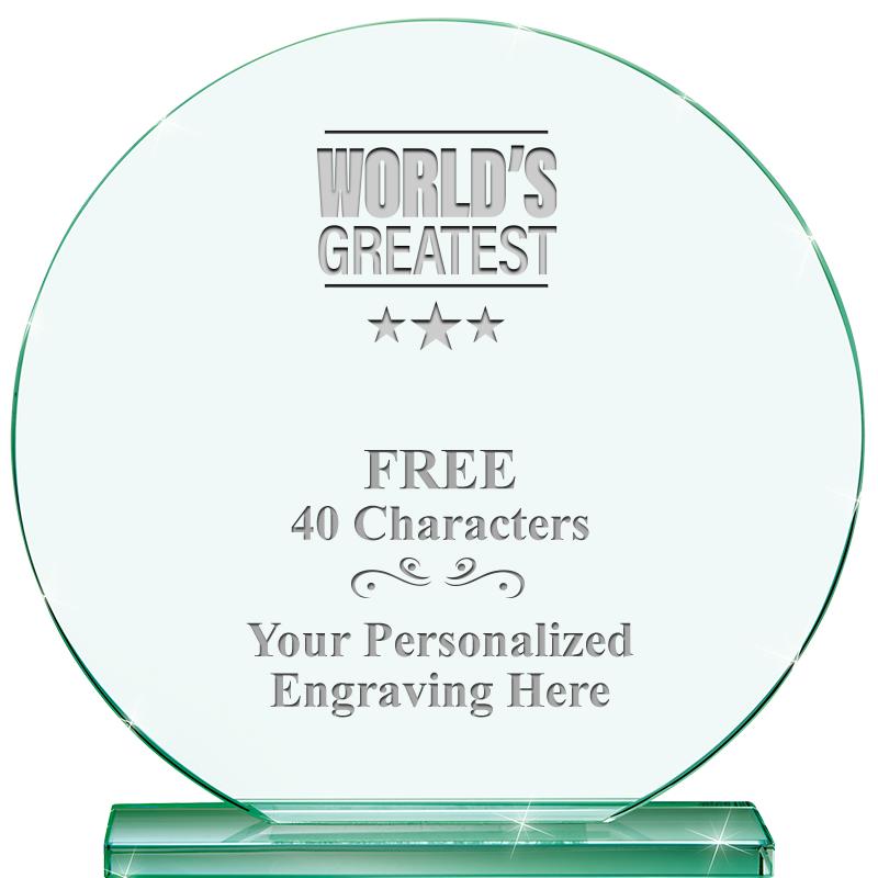 6.25" JADE GLOBE CRYSTAL