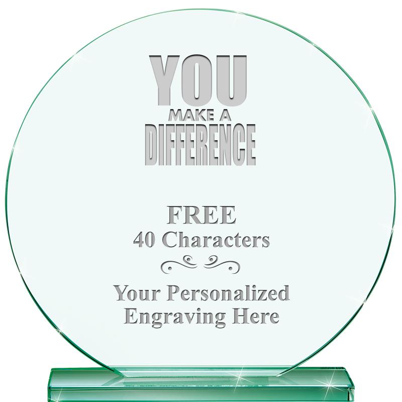 6.25" JADE GLOBE CRYSTAL