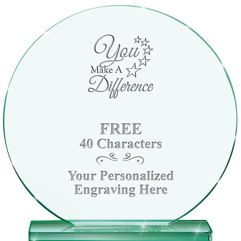 6.25" JADE GLOBE CRYSTAL