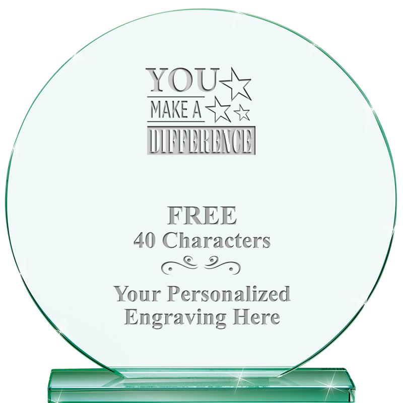 6.25" JADE GLOBE CRYSTAL