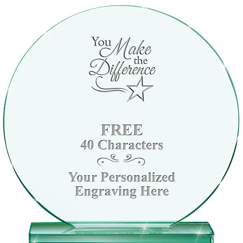 6.25" JADE GLOBE CRYSTAL