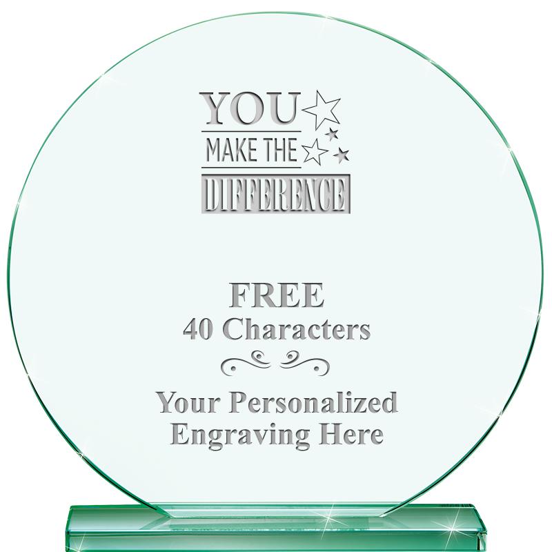 6.25" JADE GLOBE CRYSTAL