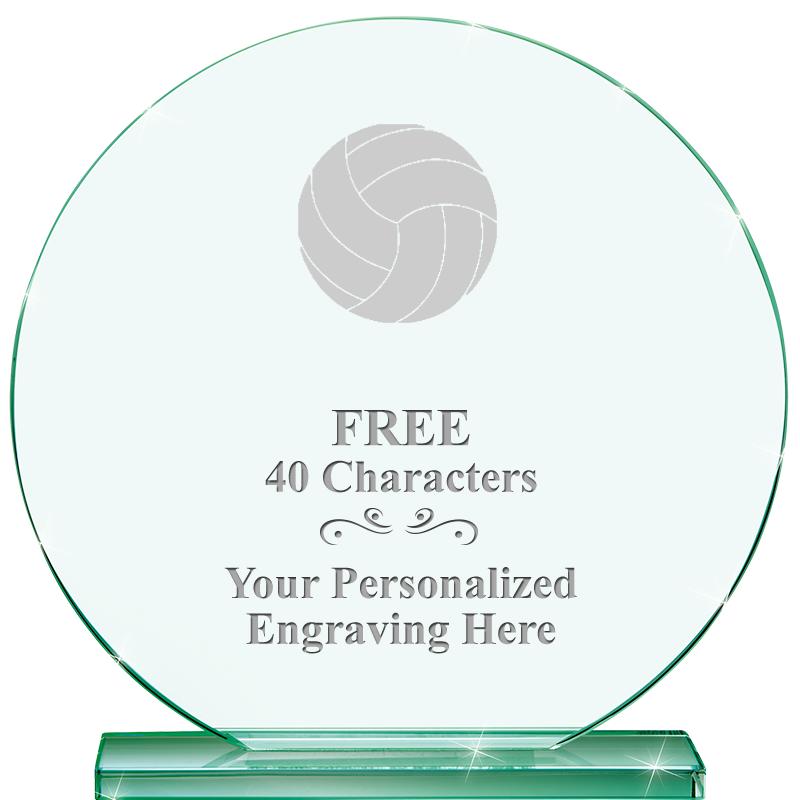 6.25" JADE GLOBE CRYSTAL